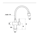 Linkware Danelle Cobra Flex Sink Mixer